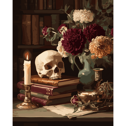 Vintage Library | Paint by Number- Paint by Numbers