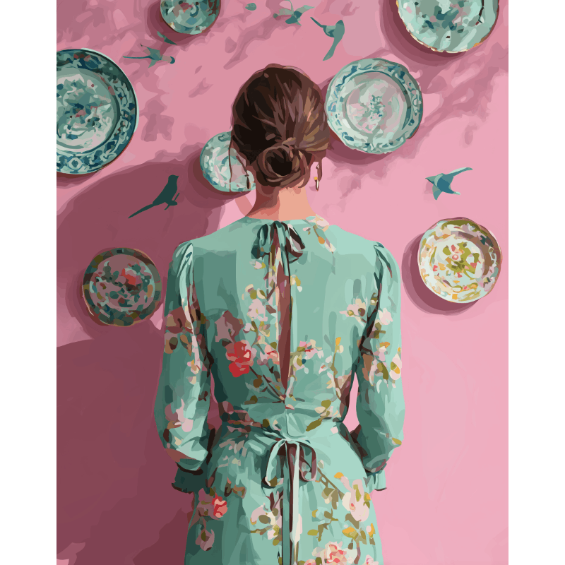 Echoes in Porcelain | Paint by Number- Paint by Numbers
