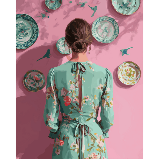 Echoes in Porcelain | Paint by Number- Paint by Numbers