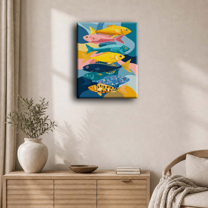 Moderne fiske | Maleri etter tall