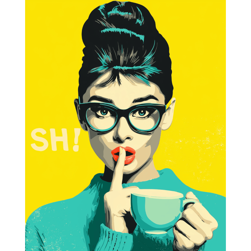 Sip in Silence | Paint by Number- Paint by Numbers