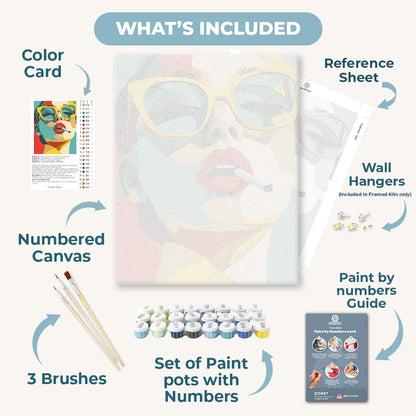 Lipstick & Defiance | Paint by Number