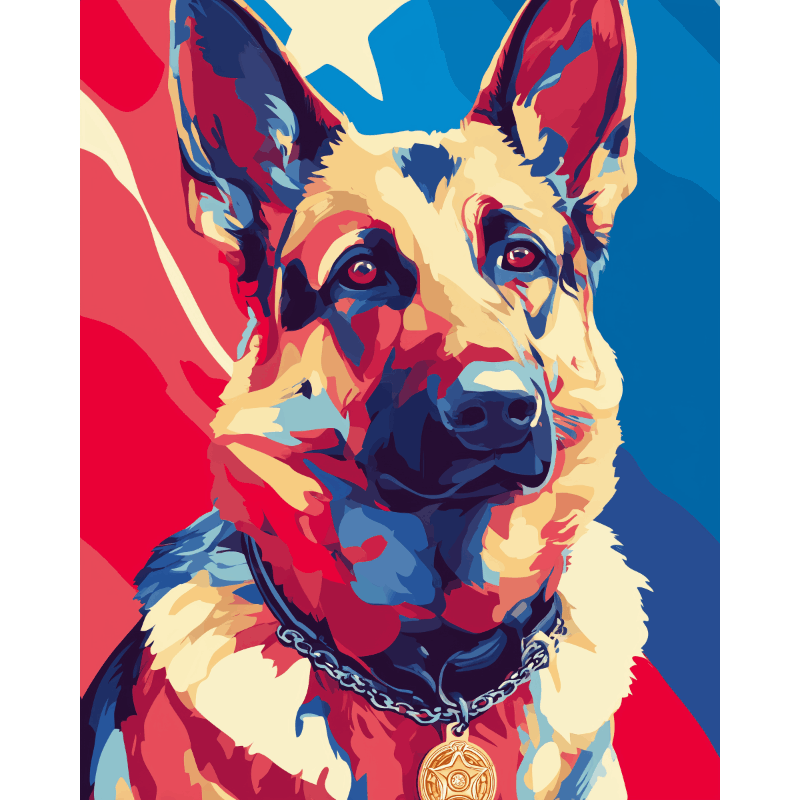 Honoring K9 | Paint by Number- Paint by Numbers