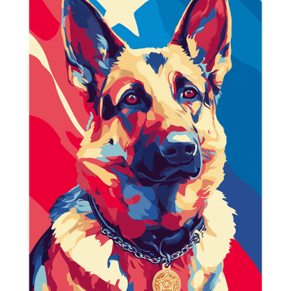 Honoring K9 | Paint by Number- Paint by Numbers