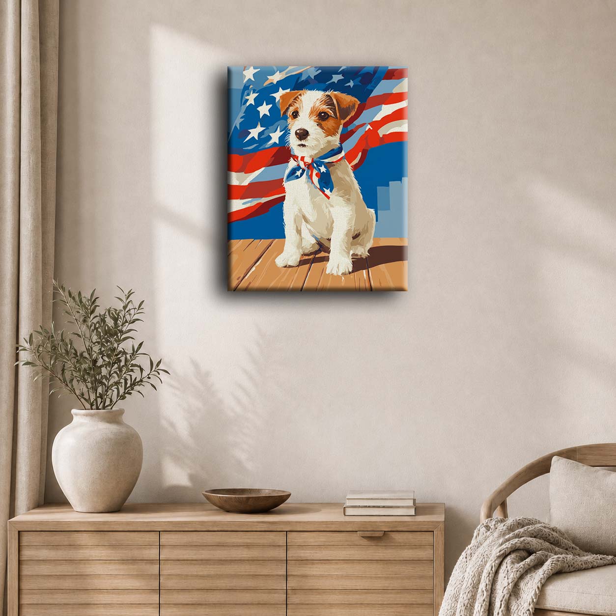 Cucciolo Tutto Americano | Dipingi con i numeri