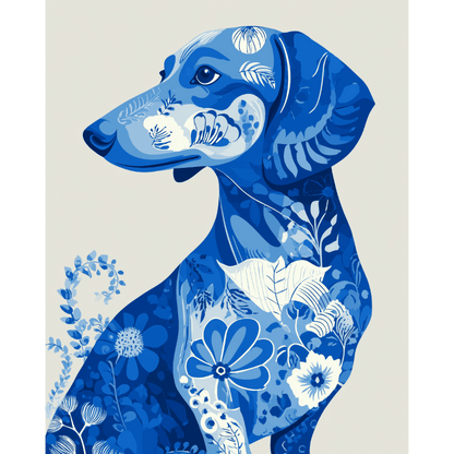 The Blue Companion | Paint by Number- Paint by Numbers