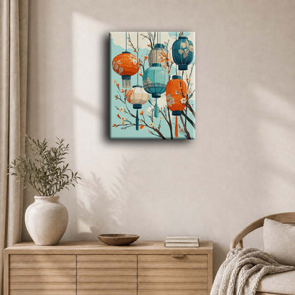 Spring lanterns | Paint by Number