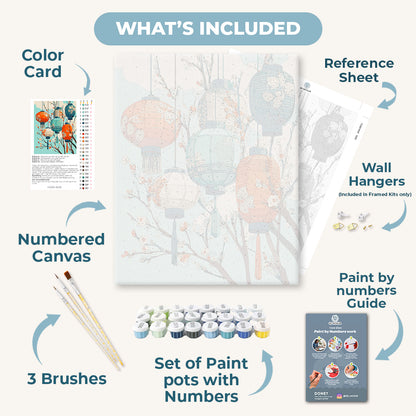 Spring lanterns | Paint by Number
