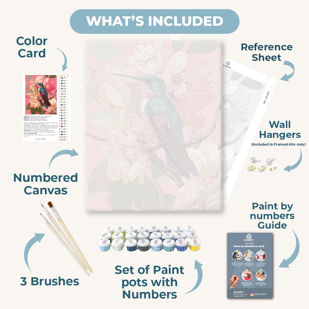 Botanical Bird | Paint by Number