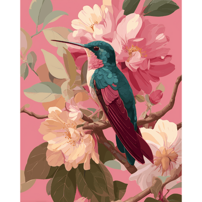Botanical Bird | Paint by Number- Paint by Numbers