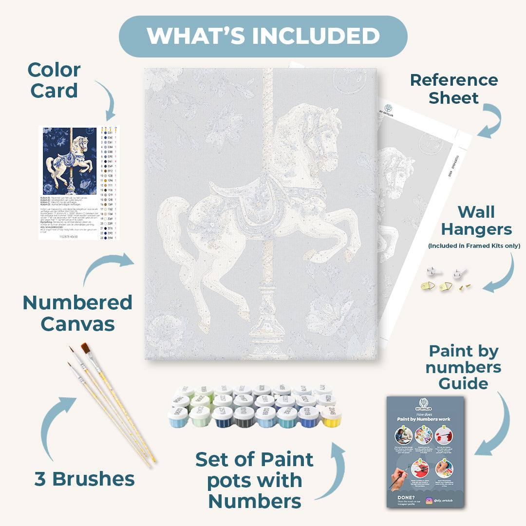 Elegant Carousel | Paint by Number