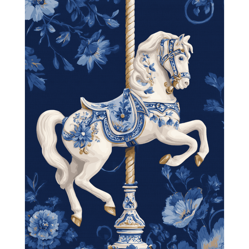 Elegant Carousel | Paint by Number- Paint by Numbers