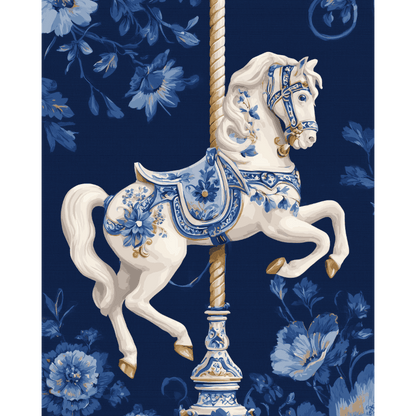 Elegant Carousel | Paint by Number- Paint by Numbers