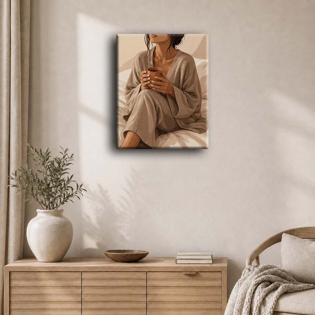 Beige hygge | Maleri etter tall