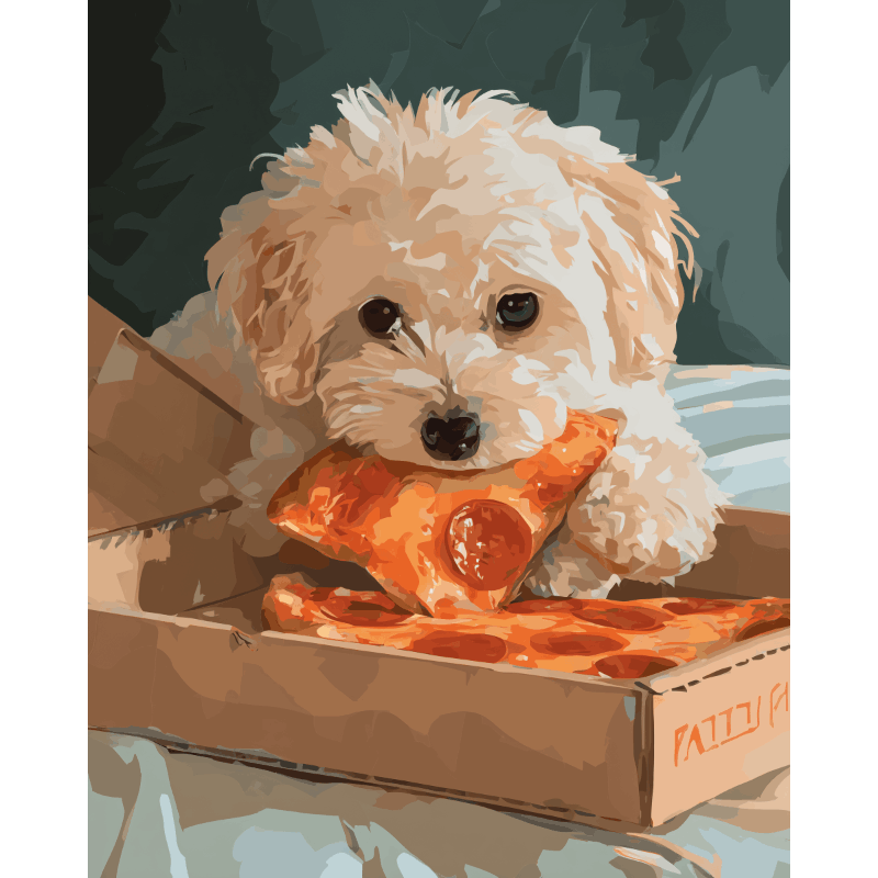 Pizza Lover | Paint by Number- Paint by Numbers