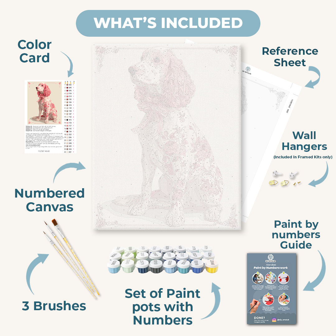 A Noble Spaniel | Paint by Number