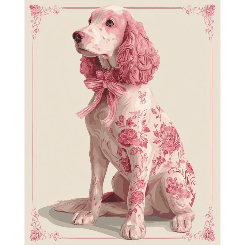 A Noble Spaniel | Paint by Number- Paint by Numbers
