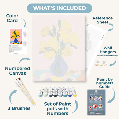 Modern Yellow Bouquet | Paint by Number