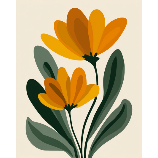 Minimal Florals | Paint by Number- Paint by Numbers