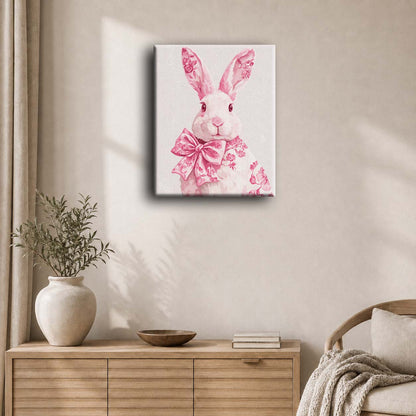 Delft rosa kanin | Maleri etter tall