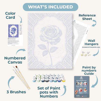 Ceramic Rose | Paint by Number