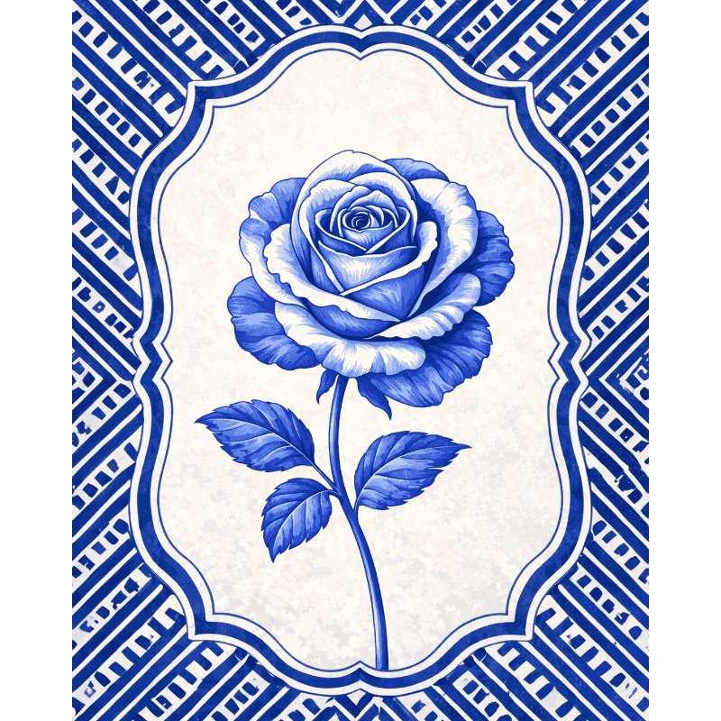 Ceramic Rose | Paint by Number- Paint by Numbers
