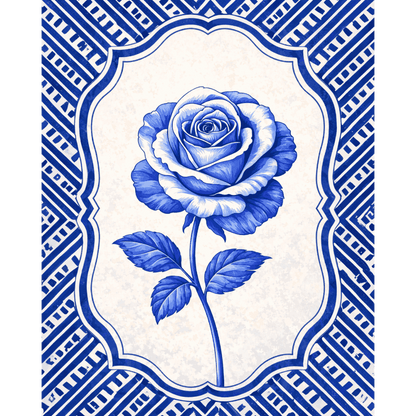 Ceramic Rose | Paint by Number- Paint by Numbers