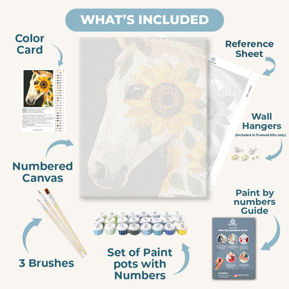 Sunflower Mare | Paint by Number
