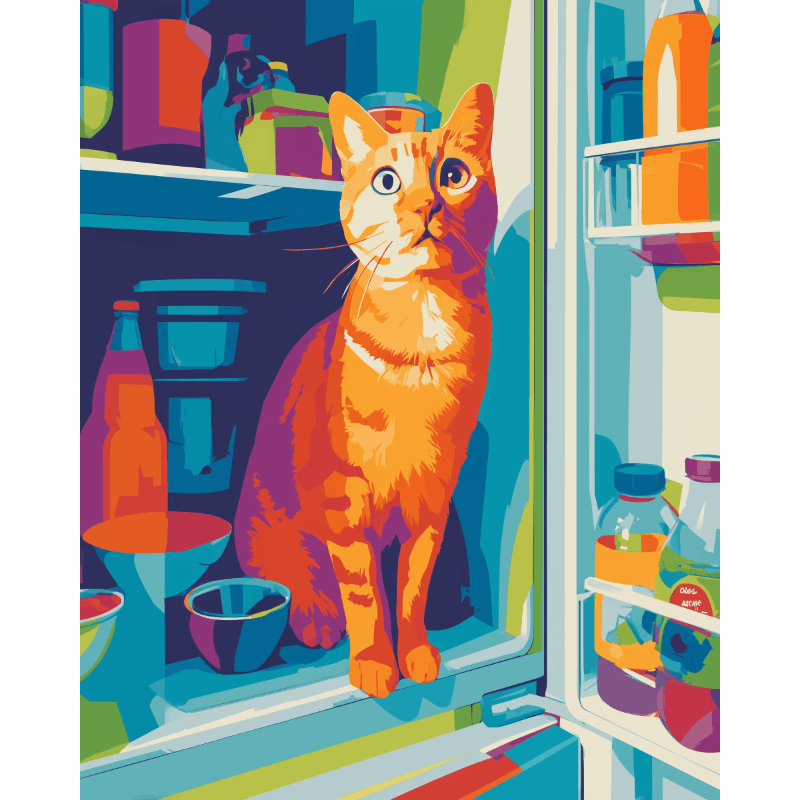 Food Beggar | Paint by Number- Paint by Numbers