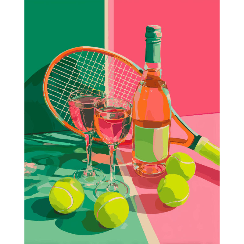 Summer Serve | Paint by Number- Paint by Numbers