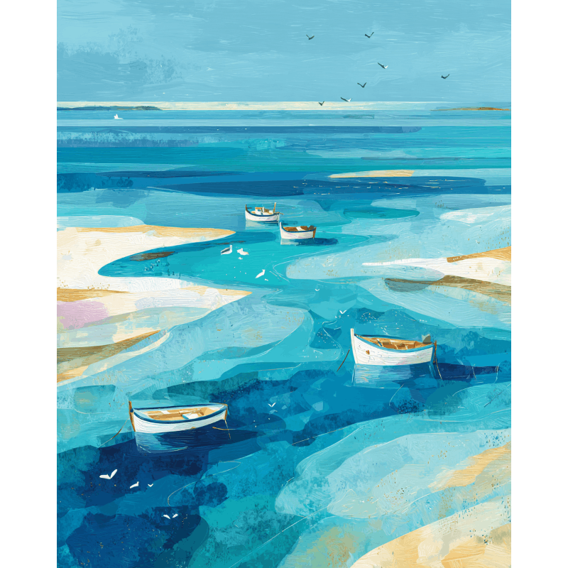 The Gentle Drift | Paint by Number- Paint by Numbers