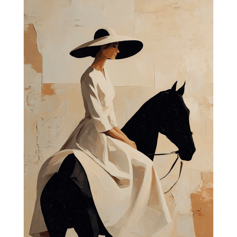 The Quiet Rider | Paint by Number- Paint by Numbers