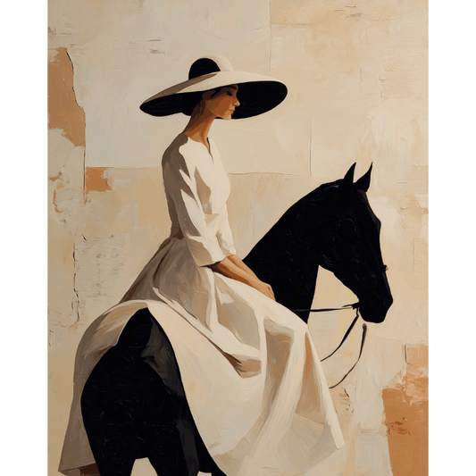 The Quiet Rider | Paint by Number- Paint by Numbers