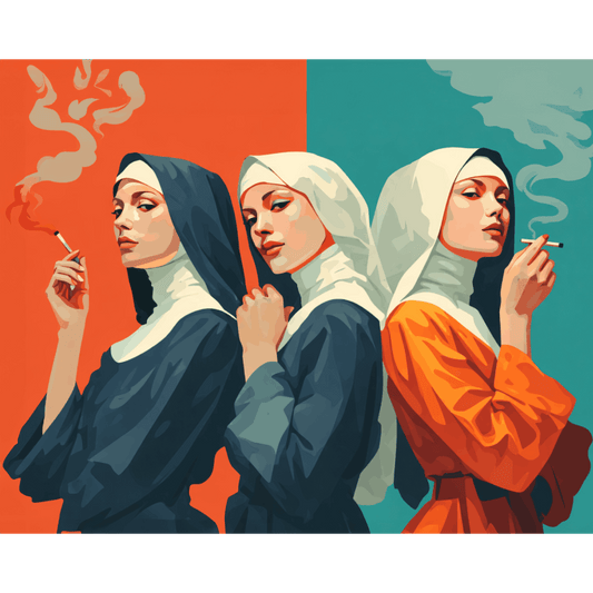 Three Attitudes | Paint by Number- Paint by Numbers
