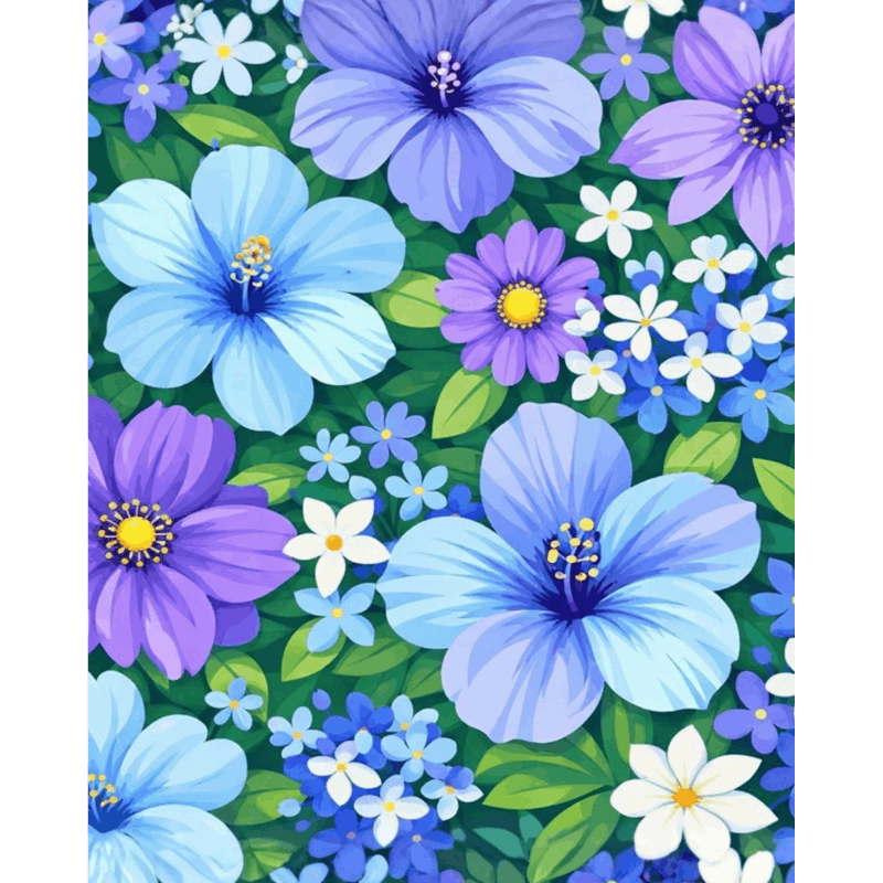 Meadow in Bloom | Paint by Number- Paint by Numbers