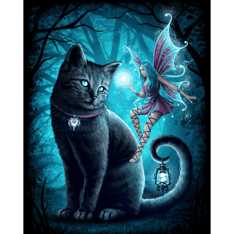 Cat and Fairy - By Sarah Richter | Paint by Number- Paint by Numbers