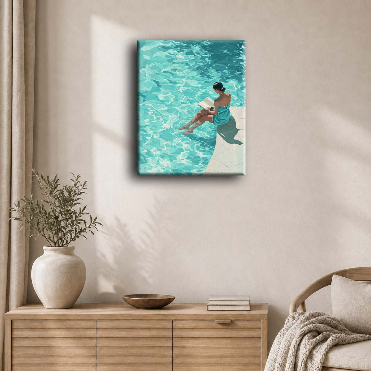 By the Pool | Paint by Number
