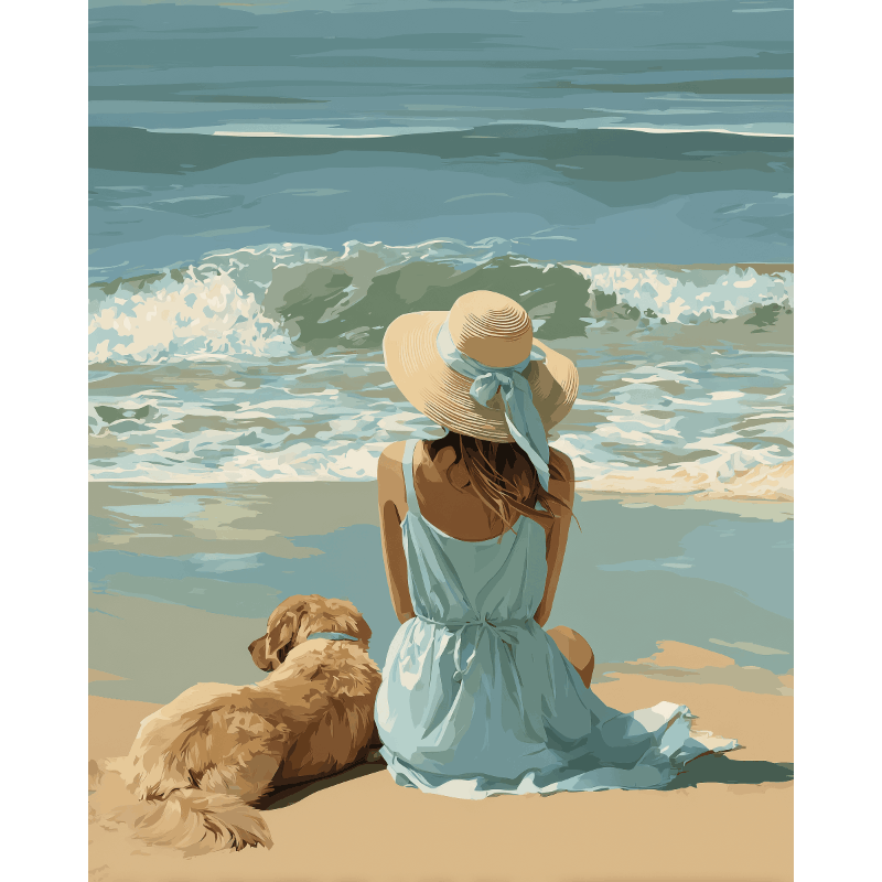 Waves of Calm | Paint by Number- Paint by Numbers