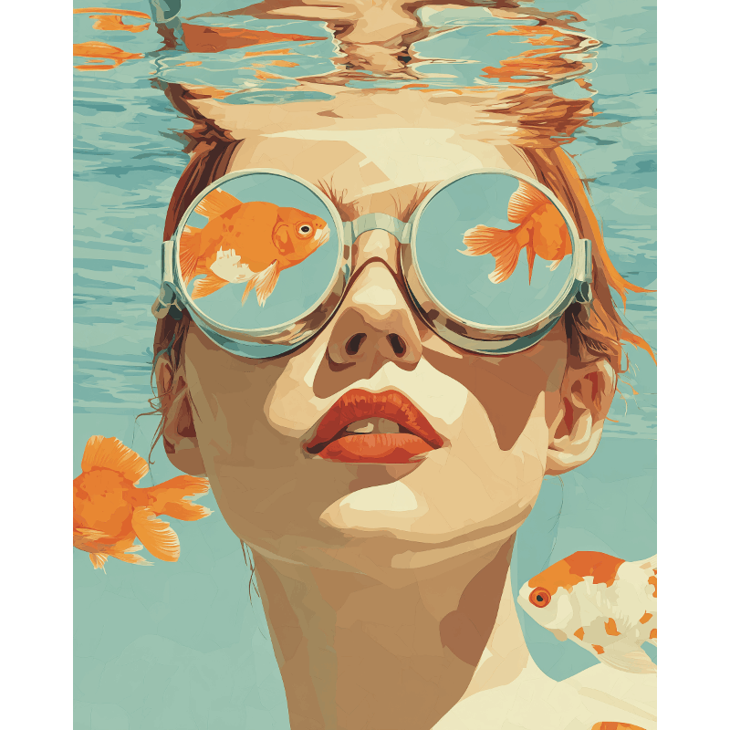 Liquid Dreams | Paint by Number- Paint by Numbers