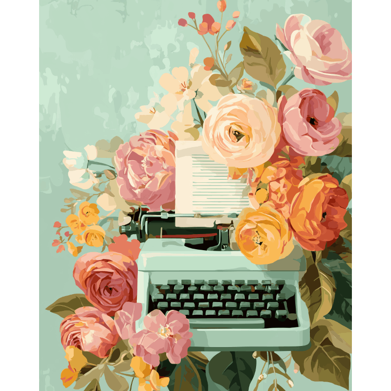 The Writer’s Garden | Paint by Number- Paint by Numbers