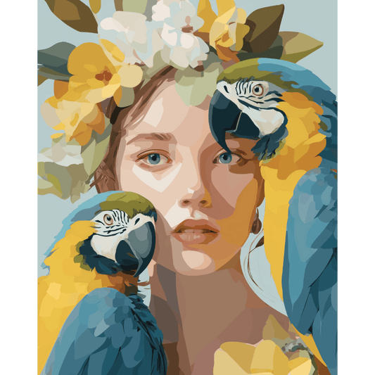 Tropical Muse | Paint by Number- Paint by Numbers