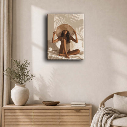Solbelyst muse | Maleri etter tall