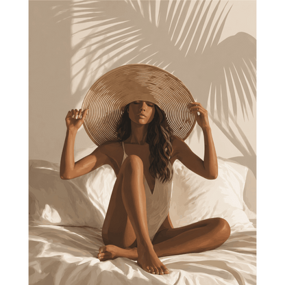Sunlit Muse | Paint by Number- Paint by Numbers
