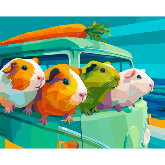 Tiny Travelers | Paint by Number- Paint by Numbers