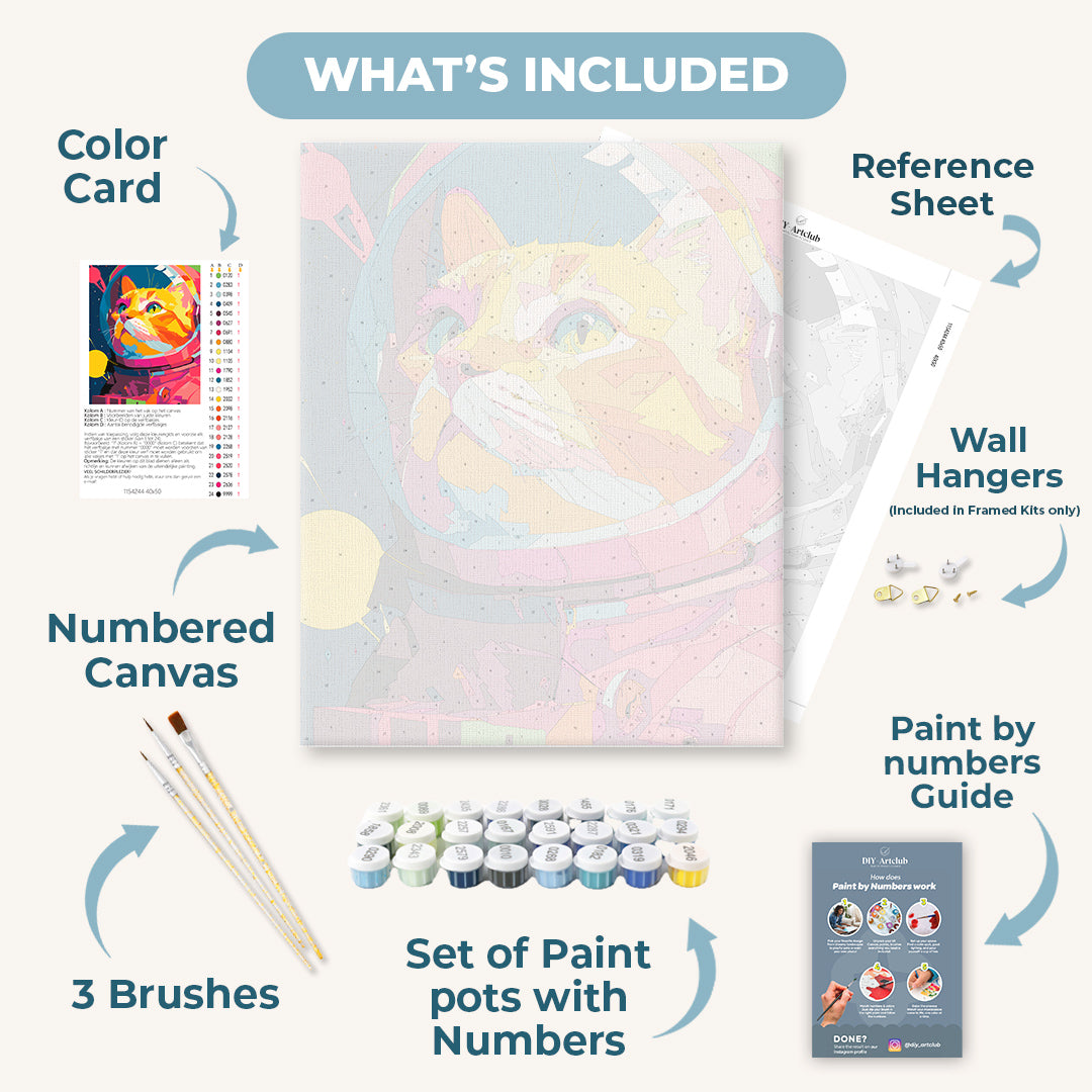 Cosmic Cat | Paint by Number