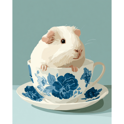 Cup of Cuteness | Paint by Number- Paint by Numbers