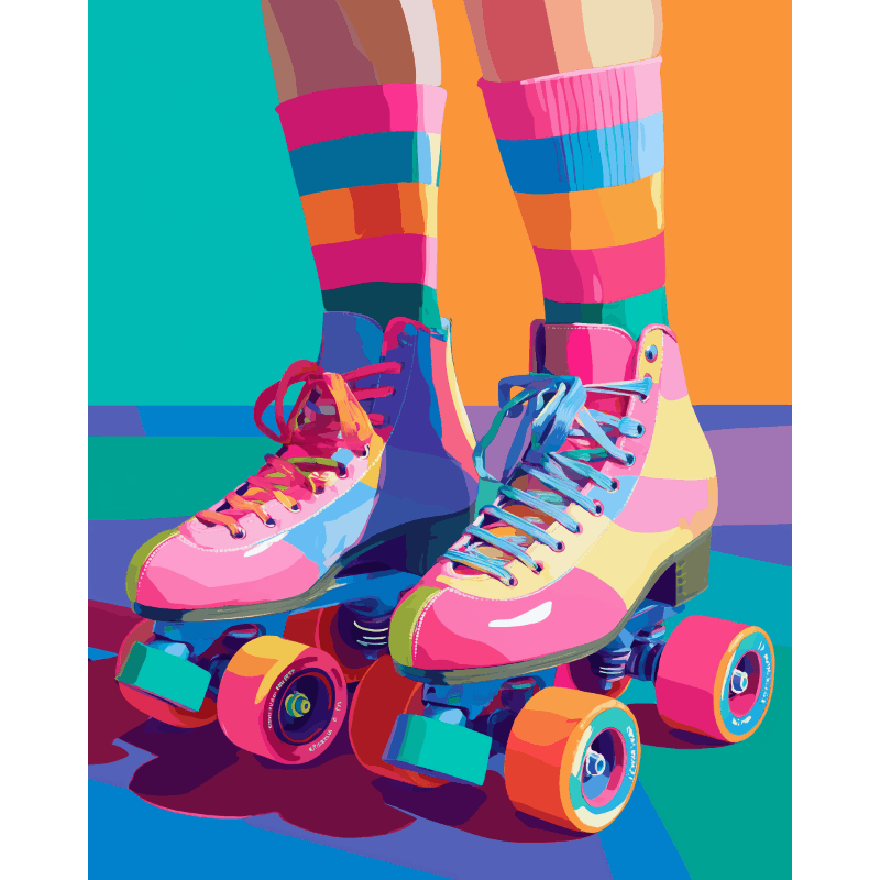 80`s Vibe | Paint by Number- Paint by Numbers