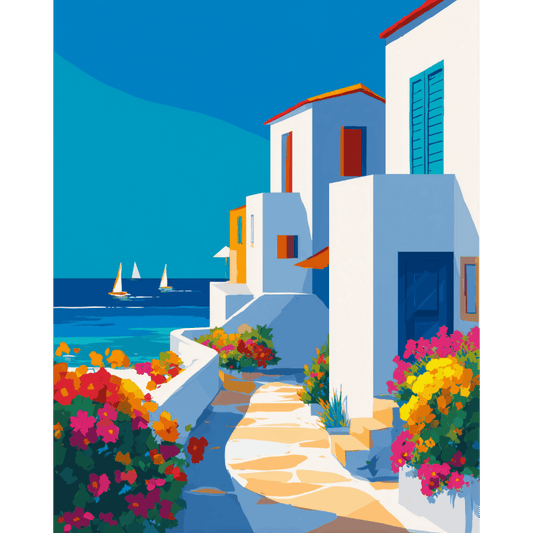 Azure Path | Paint by Number- Paint by Numbers