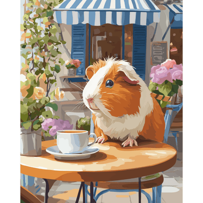 Café Guest | Paint by Number- Paint by Numbers