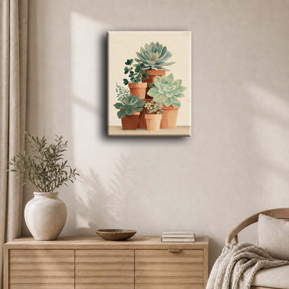 Minimal botanikk | Maleri etter tall